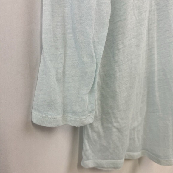 PINK by Victoria's Secrect Long Sleeve Women's Shirt Size M Seablue & White - Picture 3 of 9